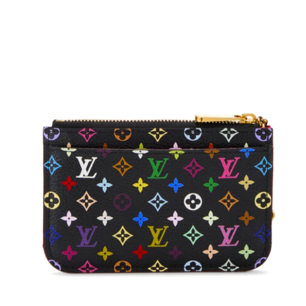 LV Takashi Murakami x Louis Vuitton Black Monoin Key Pouch Excellent Condition!! - Picture 2 of 15